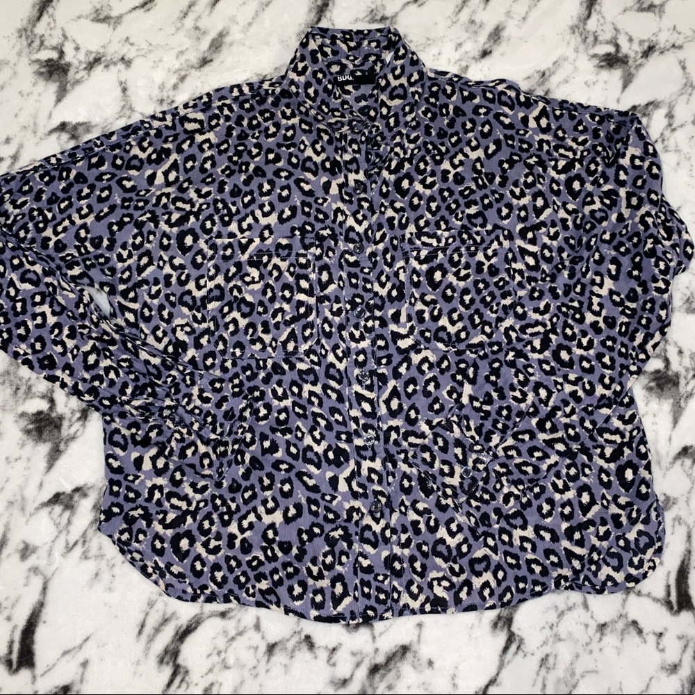 Urban Outfitters Animal Print Button Down